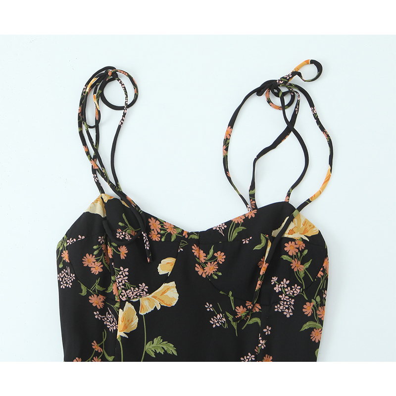 YENKYE Franse Stijl Vintage Bl - French Vintage Floral Midi Dress recensie en prijs