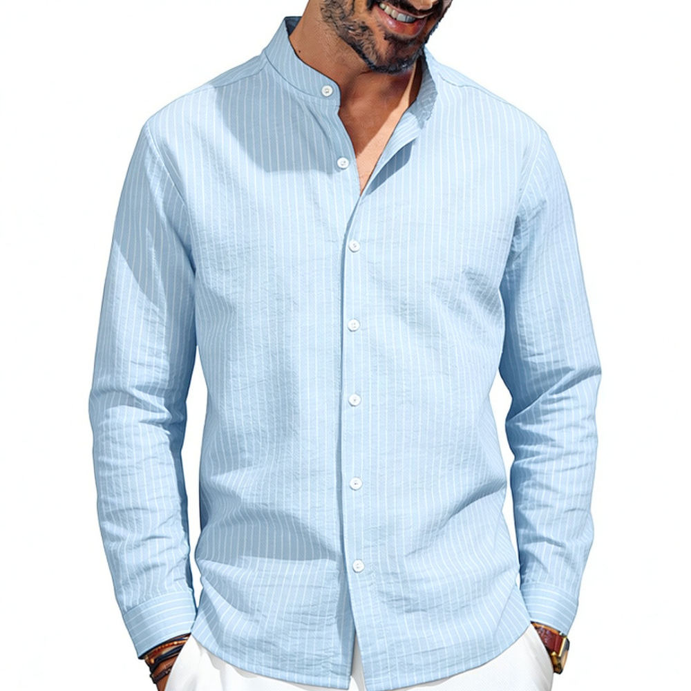 Heren overhemd van linnen met  - Casual Loose Linen Shirt Dress recensie en prijs