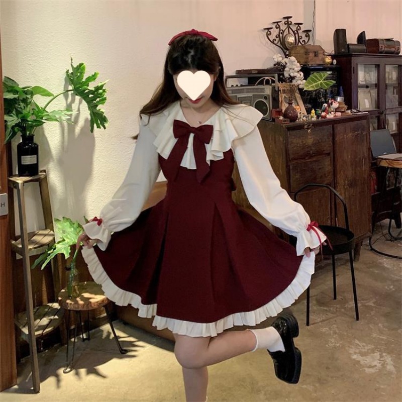 2025 Nieuwe Koreaanse Zoete Le - Korean Style A Line Shirt Dress recensie en prijs