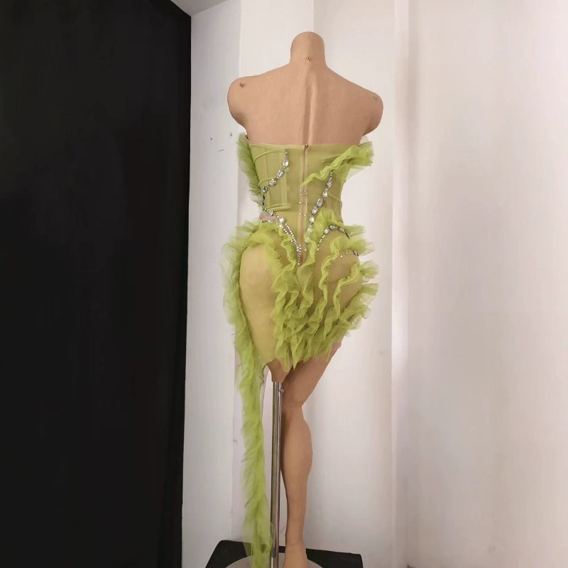 Luxe, met de hand bezette, doo - Sparkly Rhinestone Club Party Dress recensie en prijs